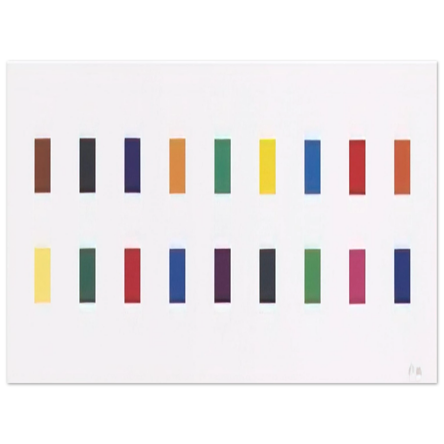 Ellsworth Kelly - 18 Colors Cincinnati 75x100 cm / 30x40inches Fine Art Poster