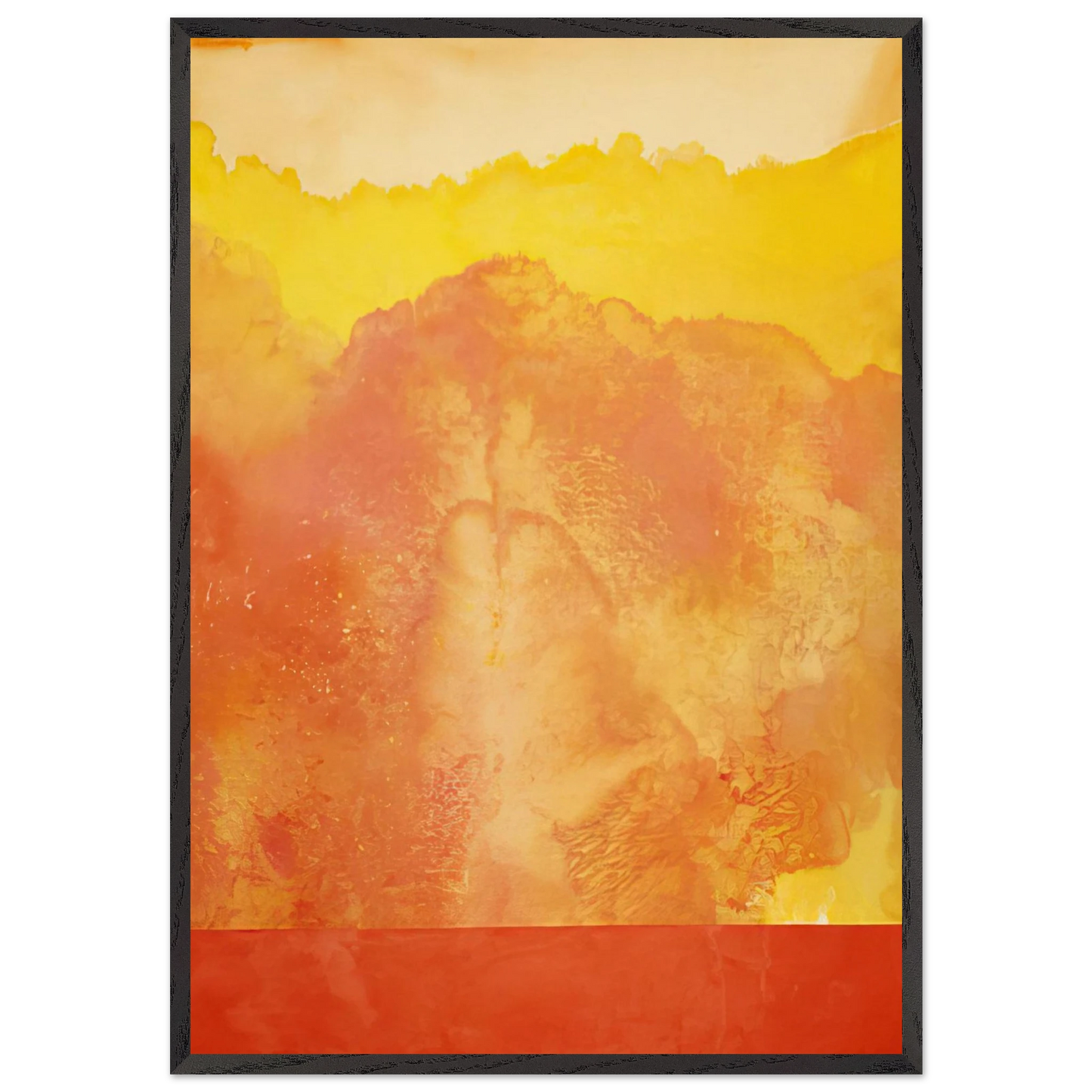 Pathfinder - 1970 - Ronnie Landfield 70x100 cm / 28x40 inches Framed Art Print – Black Wooden Frame