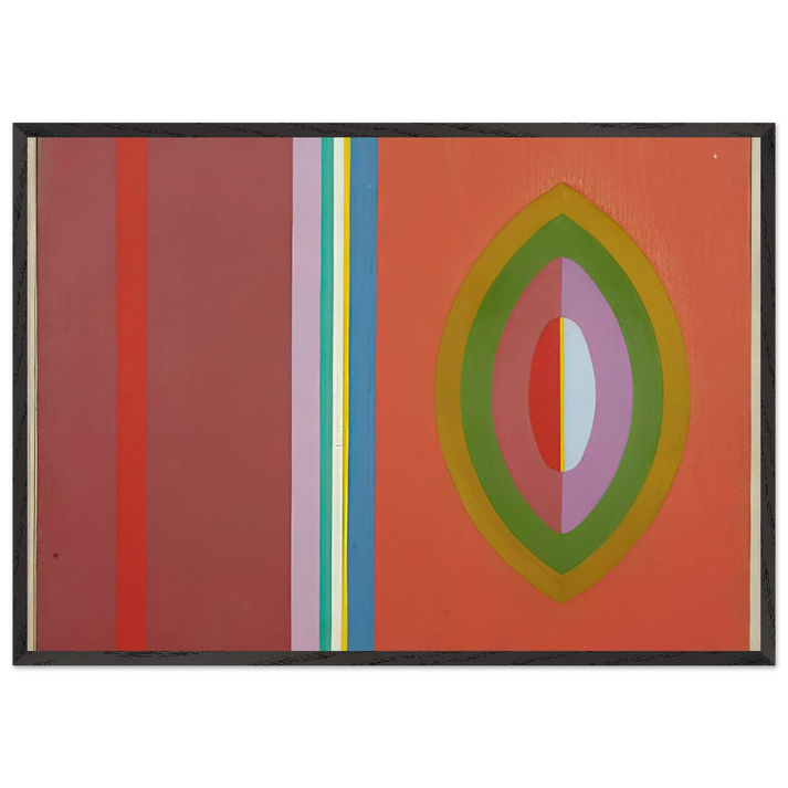 Quiet - 1965 - John Ferren 70x100 cm / 28x40 inches Framed Art Print – Black Wooden Frame