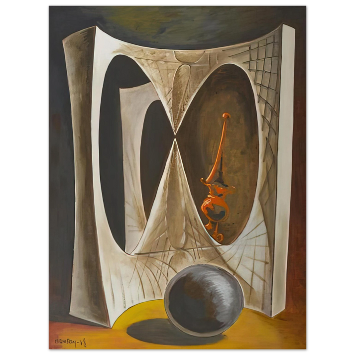 Man Ray - DIDEROT S HARPSICHORD OR THE MERCHANT OF VENICE 75x100 cm / 30x40inches Fine Art Poster