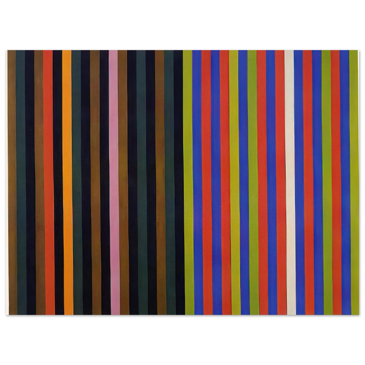 Gene Davis - Yankee Doodle - 1966 75x100 cm / 30x40inches Fine Art Poster