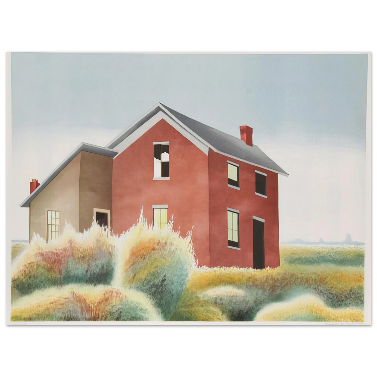 Clarence Holbrook Carter - Homestead - 1979 75x100 cm / 30x40inches Fine Art Poster