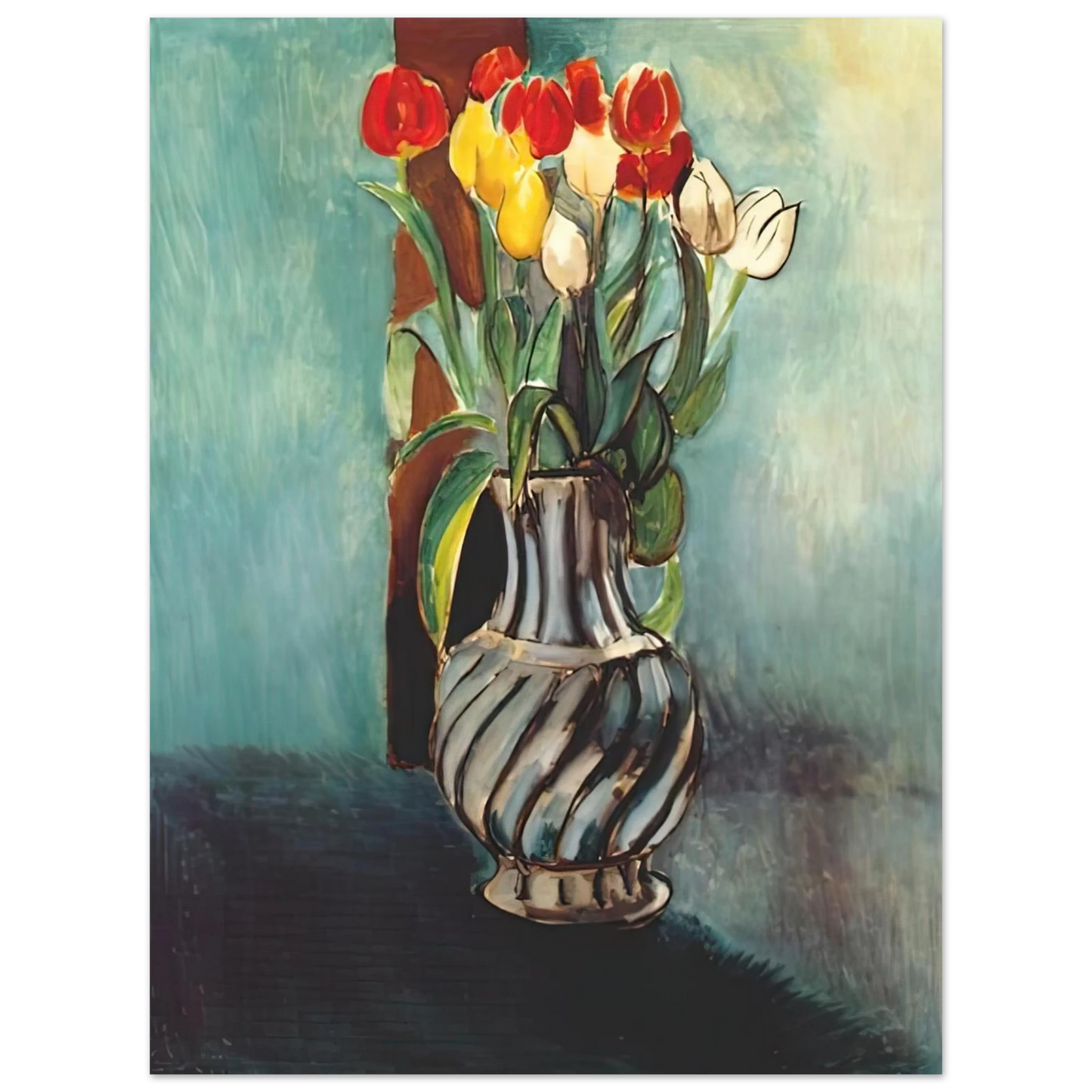 Henri Matisse - ME MYSELF STENDHAL VASE OF TULIPS 1914 75x100 cm / 30x40inches Fine Art Poster