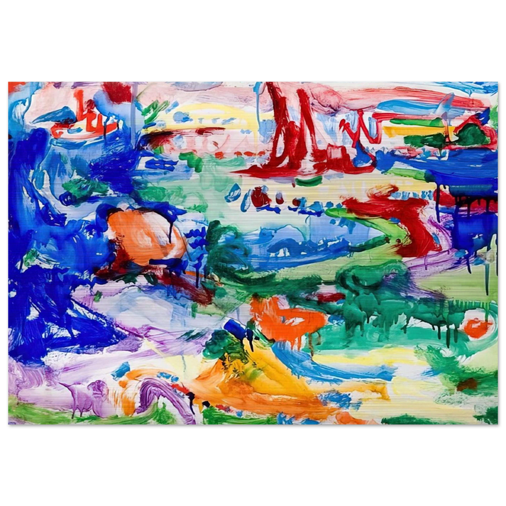 Landscape - Hans Hofmann Brushed Aluminum Print - 70x100 cm / 28x40 inches | Hans Hofmann Aluminum Print | Hans Hofmann Prints