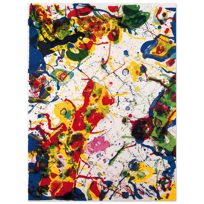 Sam Francis - Untitled SF-297 L L274 75x100 cm / 30x40inches Fine Art Poster