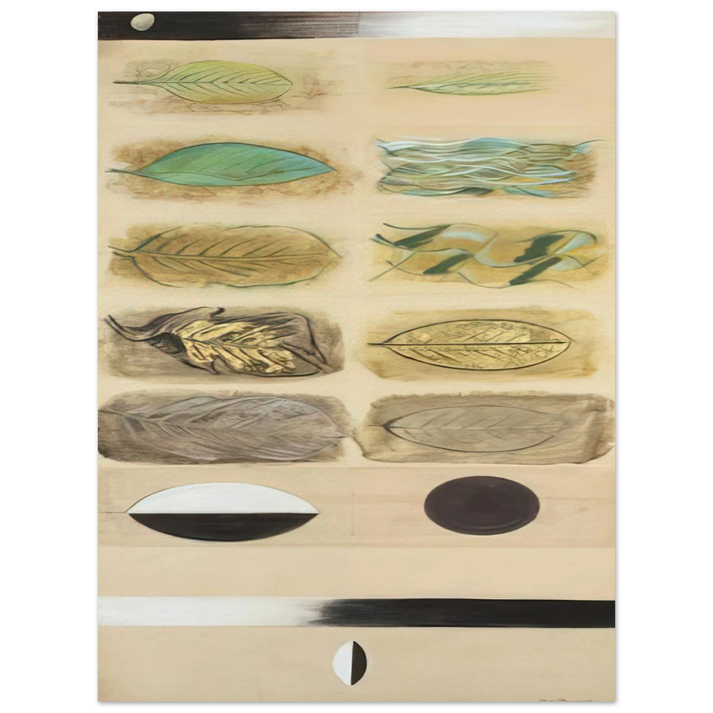 Morris Graves - Life Cycle of a Leaf - Expressionism 75x100 cm / 30x40inches Fine Art Poster
