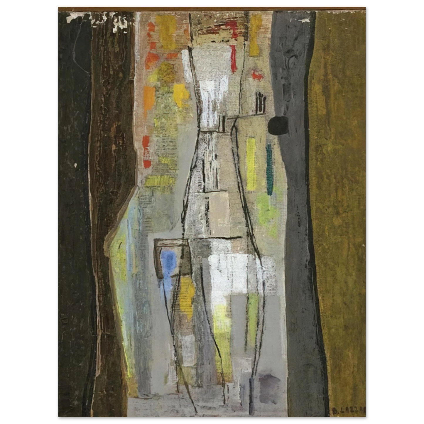 Bice Lazzari - Stratificazione I - Art Informel 75x100 cm / 30x40inches Fine Art Poster