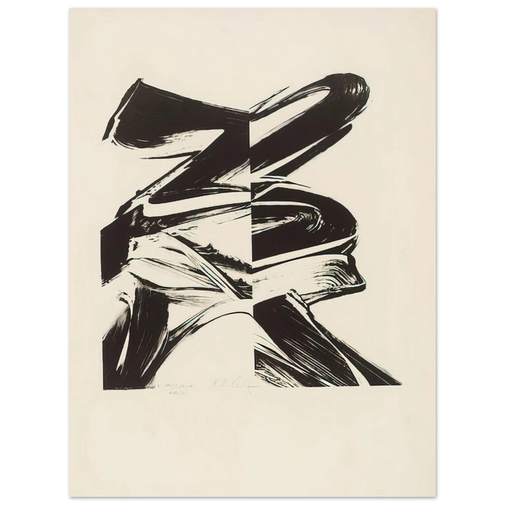 Karl Otto Gotz - Untitled From a Laugh without Mouth 75x100 cm / 30x40inches Fine Art Poster