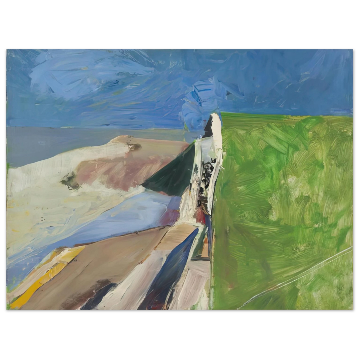 Richard Diebenkorn - Seawall 75x100 cm / 30x40inches Fine Art Poster