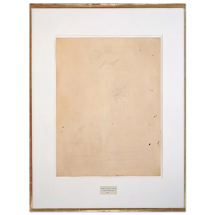 Robert Rauschenberg - ERASED DE KOONING 1953 75x100 cm / 30x40inches Fine Art Poster