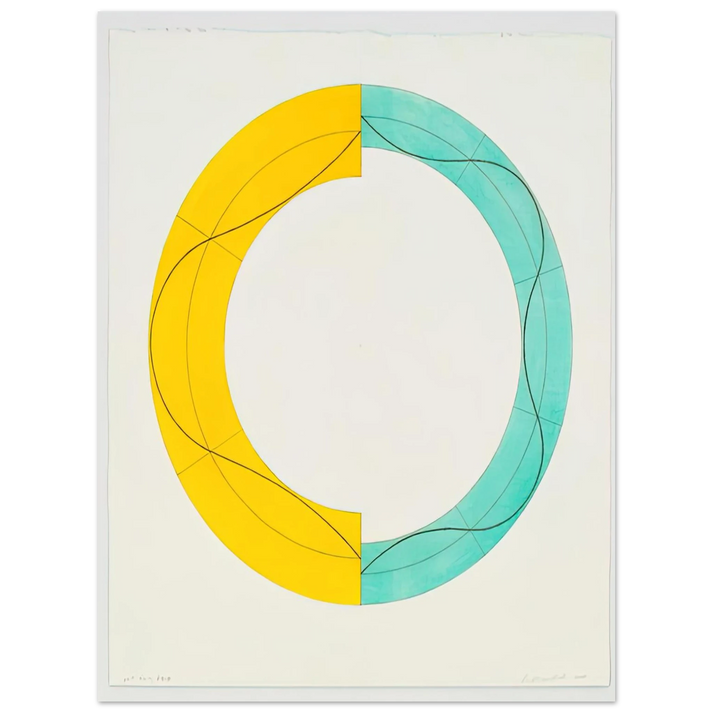 Robert Mangold - SPLIT RING IMAGE 2008 75x100 cm / 30x40inches Fine Art Poster