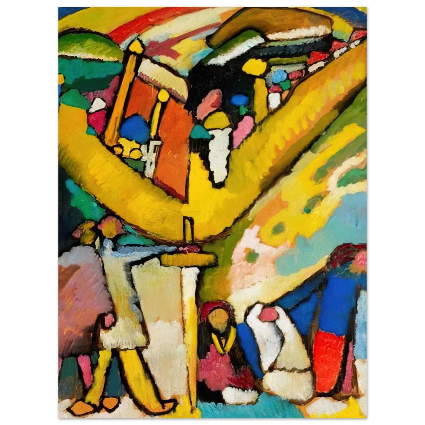 Wassily Kandinsky - STUDY FOR IMPROVISATION 8 1909 75x100 cm / 30x40inches Fine Art Poster