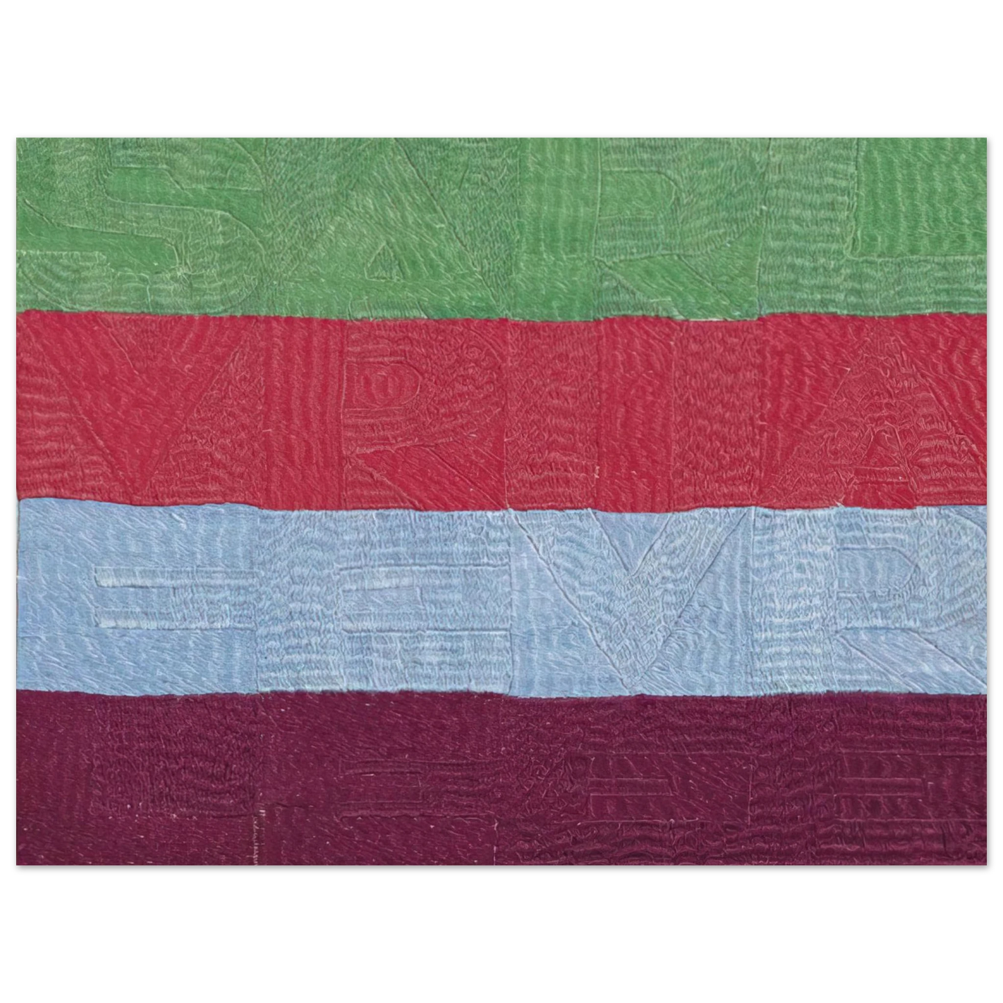 Alighiero Boetti - SVELARE E RIVELARE 1990 75x100 cm / 30x40inches Fine Art Poster