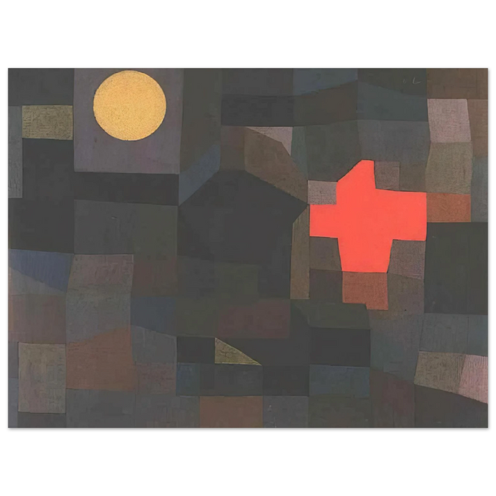 Paul Klee - FIRE FULL MOON 1933 75x100 cm / 30x40inches Fine Art Poster
