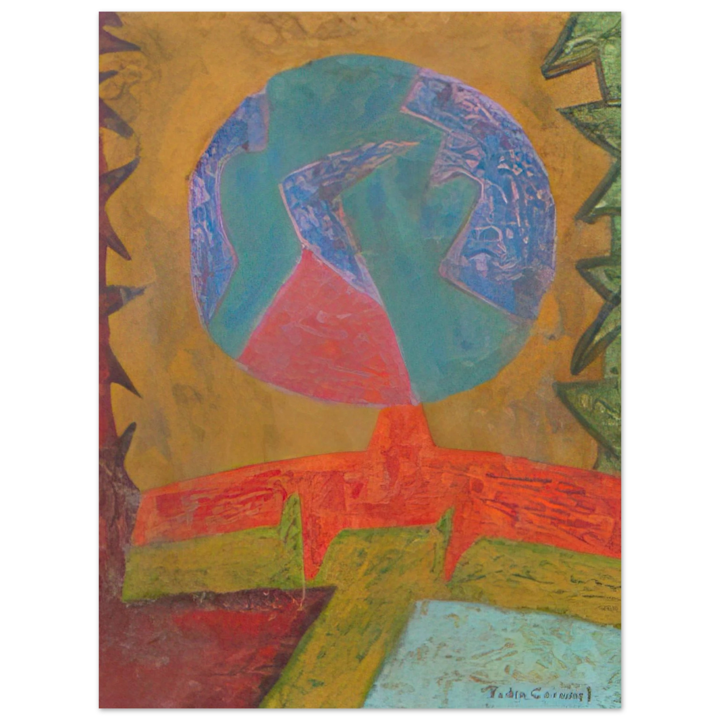 Pedro Coronel - Luna 75x100 cm / 30x40inches Fine Art Poster