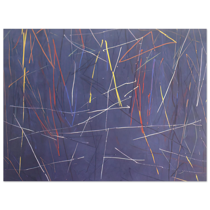 Ronnie Landfield - Gates of Blue - 1975 75x100 cm / 30x40inches Fine Art Poster