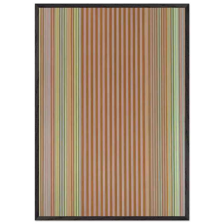 Cannonball - 1969 - Gene Davis 70x100 cm / 28x40 inches Framed Art Print – Black Wooden Frame