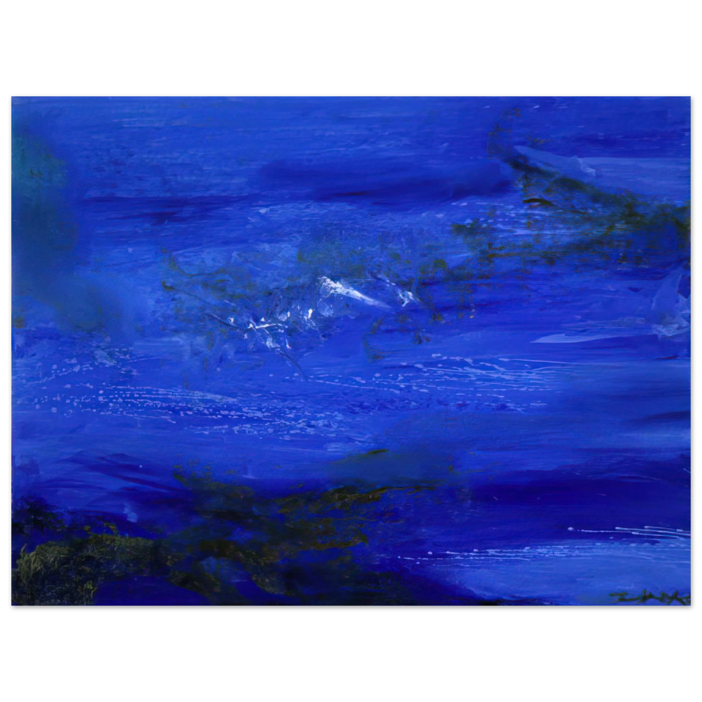 Zao Wou-Ki - 25 10 2002 2002 75x100 cm / 30x40inches Fine Art Poster