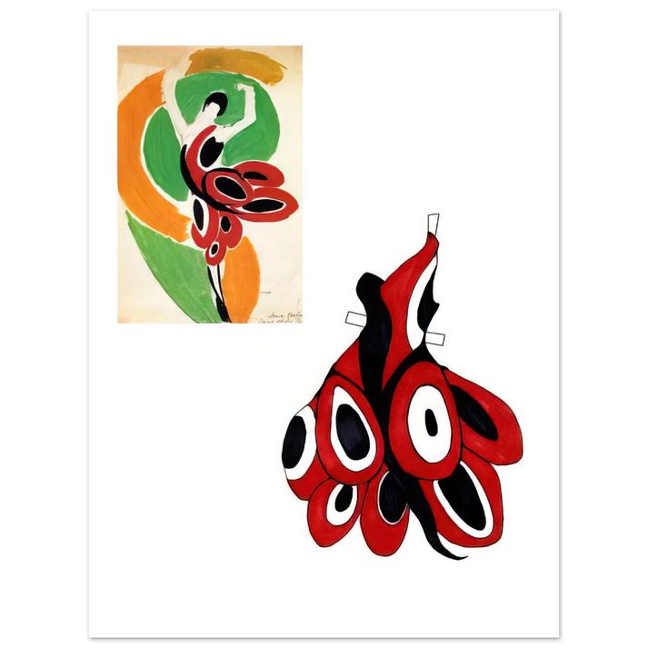 Sonia Delaunay - FASHION ILLUSTRATION 6 75x100 cm / 30x40inches Fine Art Poster