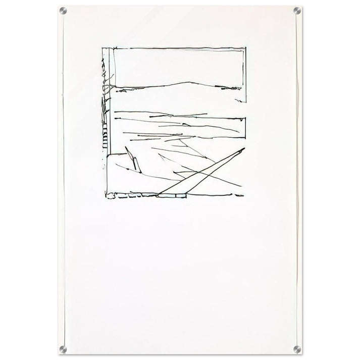 Greece Summer - 1974 - Brice Marden Acrylic Print - 70x100 cm / 28x40″ inches | Brice Marden Wall Art | Brice Marden Prints