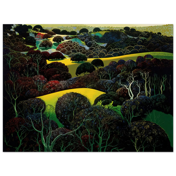 Eyvind Earle - Santa Ynez Memories 75x100 cm / 30x40inches Fine Art Poster