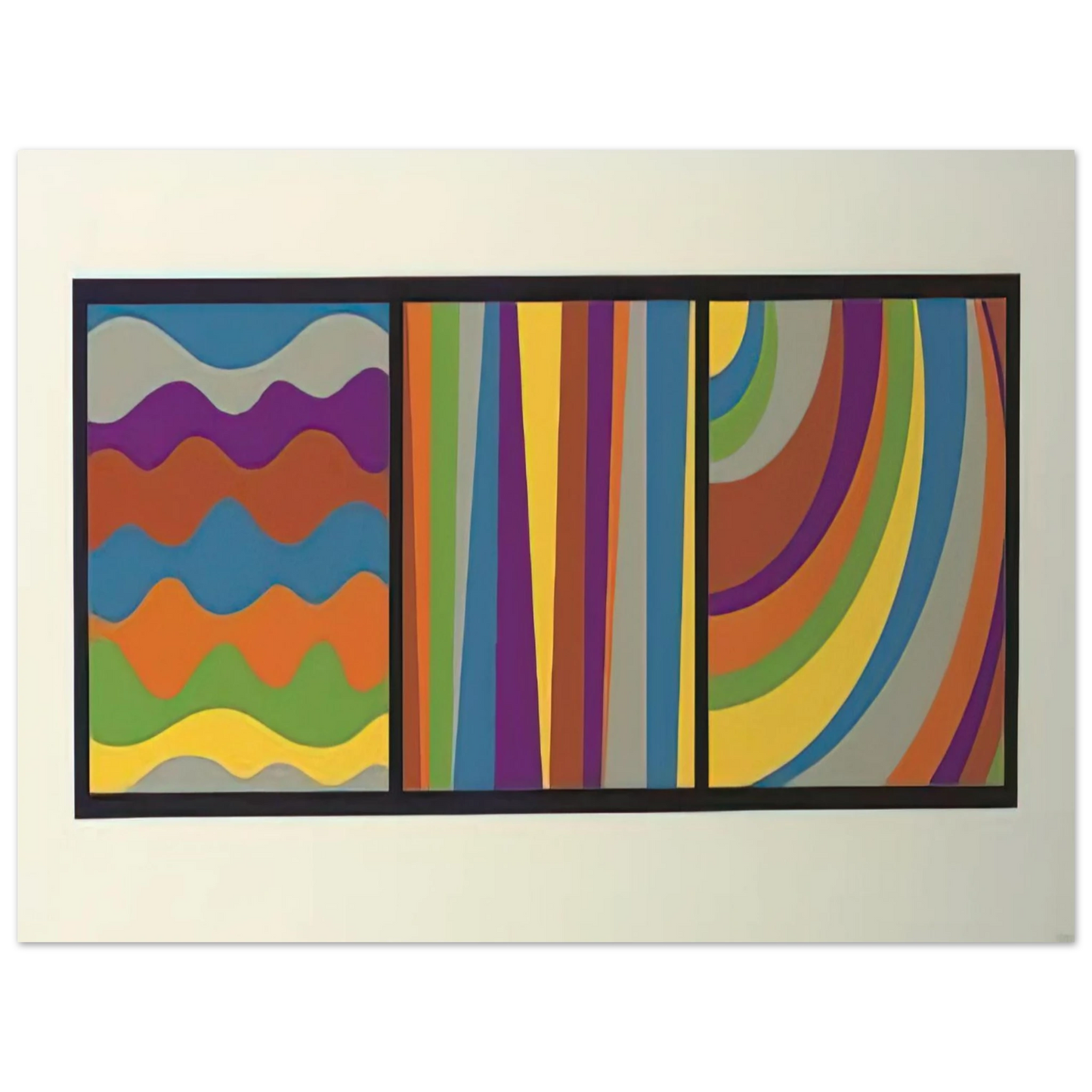 Sol LeWitt - Irregular Arcs, Bands, Loops 75x100 cm / 30x40inches Fine Art Poster