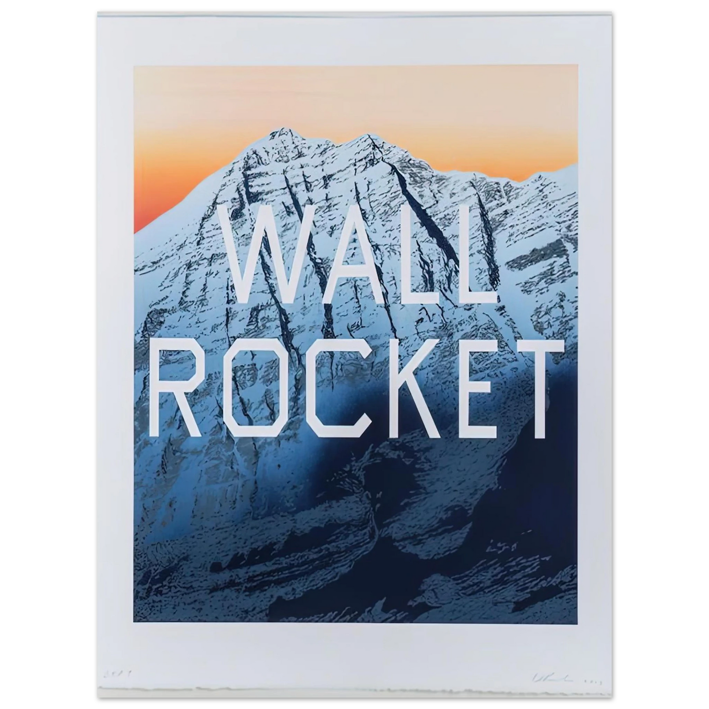 Edward Ruscha - WALL ROCKET 2013 75x100 cm / 30x40inches Fine Art Poster
