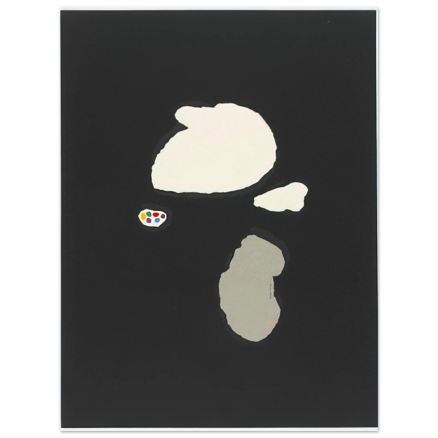 Bruno Munari - Untitled Graphic Composition - 1951 75x100 cm / 30x40inches Fine Art Poster
