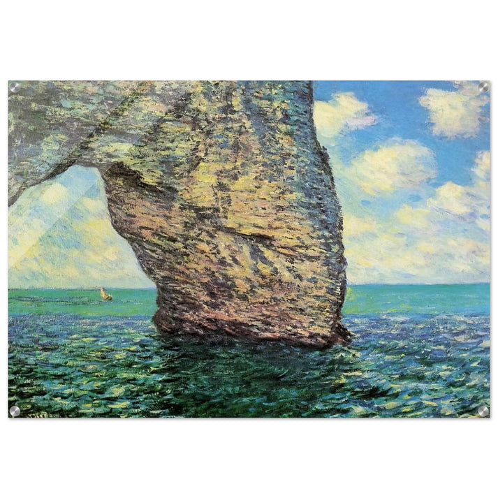 The Manneport at High Tide - claude monet Acrylic Print - 70x100 cm / 28x40″ inches