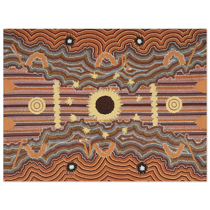 Clifford Possum Tjapaltjarri - Untitled - 1990 75x100 cm / 30x40inches Fine Art Poster