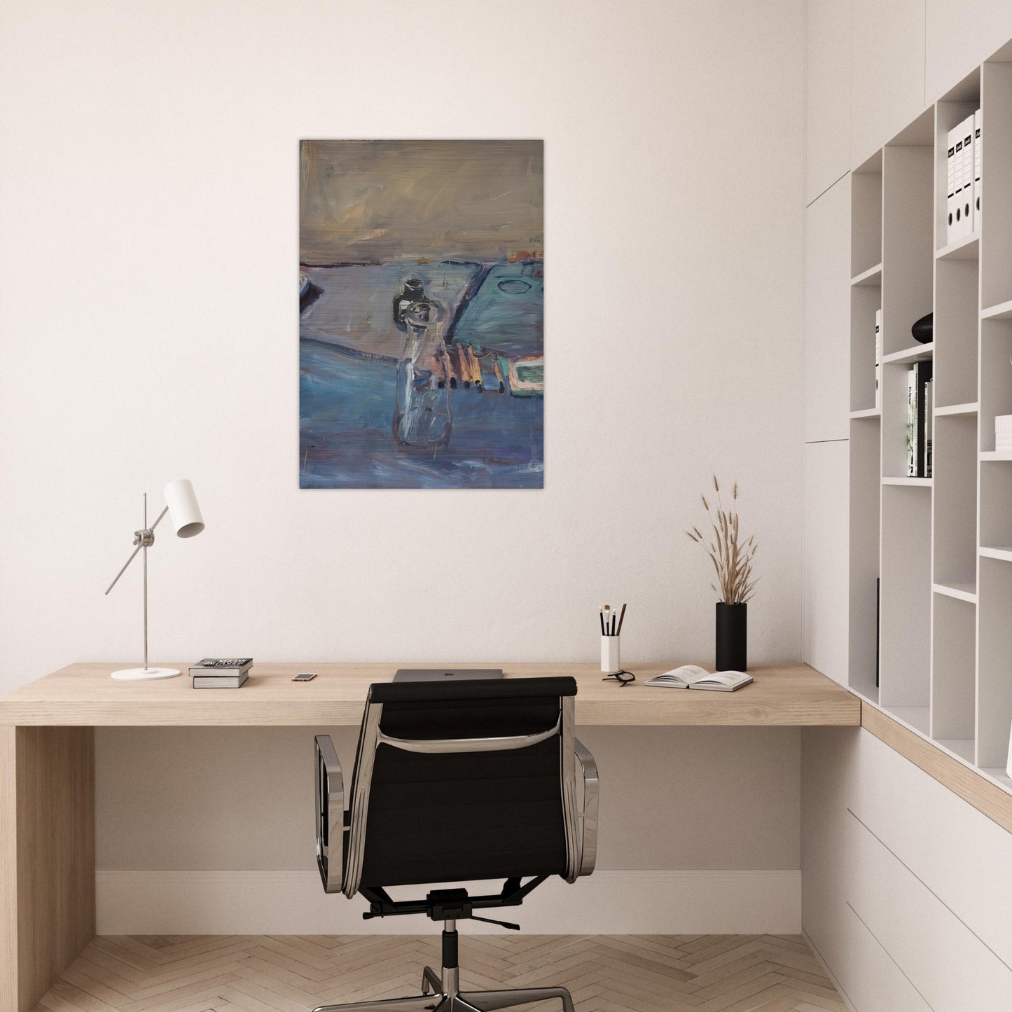 Bottles - Richard Diebenkorn Brushed Aluminum Print - 70x100 cm / 28x40 inches | Richard Diebenkorn Aluminum Print | Richard Diebenkorn Prints