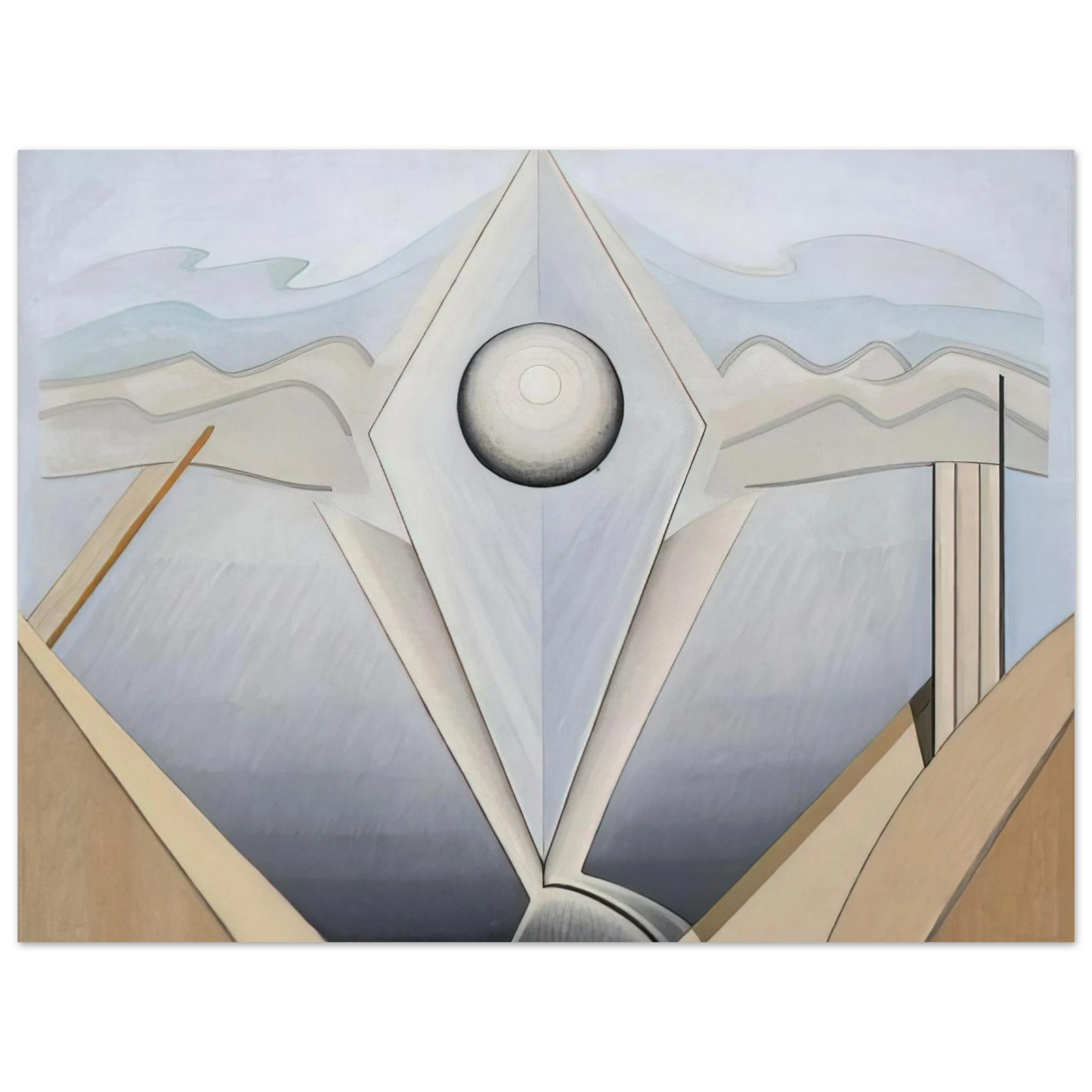 Lawren Harris - Abstract Painting #98 - 1938 75x100 cm / 30x40inches Fine Art Poster