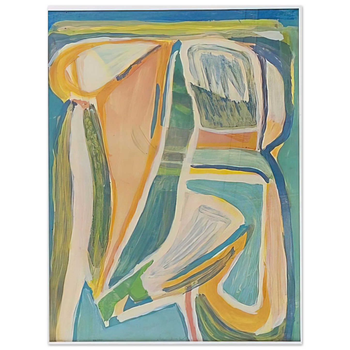 Bram van Velde - Untitled - Lyrical Abstraction 75x100 cm / 30x40inches Fine Art Poster