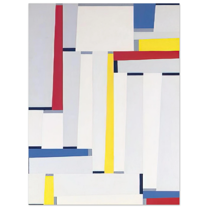 Fritz Glarner - Relational Painting #55 - 1951 75x100 cm / 30x40inches Fine Art Poster