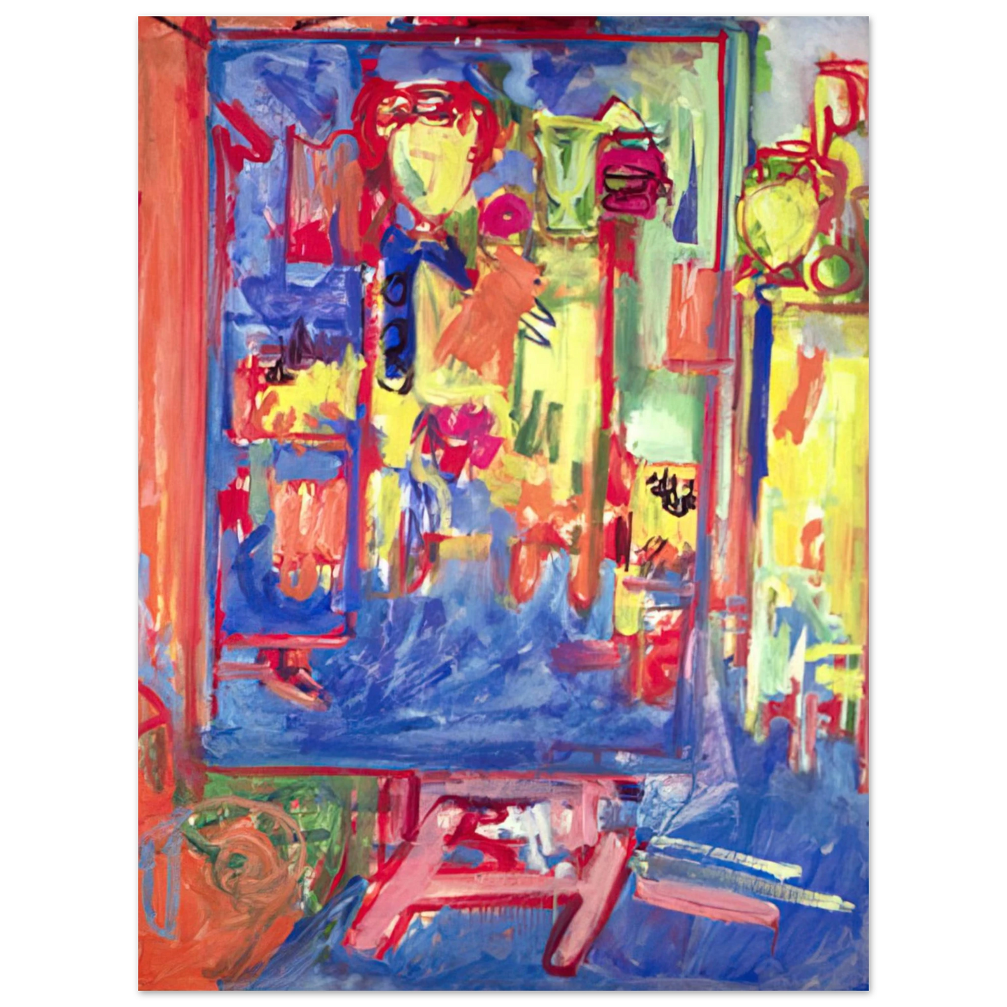 Hans Hofmann - Interior Composition 75x100 cm / 30x40inches Fine Art Poster