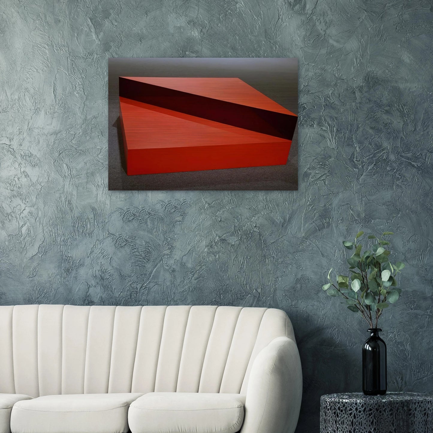 Untitled - 1963 - Donald Judd Brushed Aluminum Print - 70x100 cm / 28x40 inches | Donald Judd Aluminum Print | Donald Judd Prints
