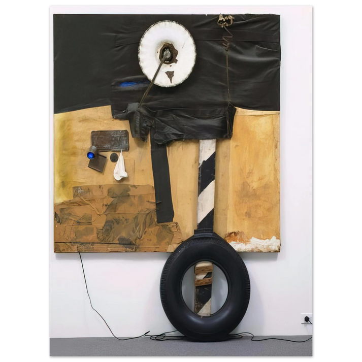 Robert Rauschenberg - FIRST LANDING JUMP 1961 75x100 cm / 30x40inches Fine Art Poster
