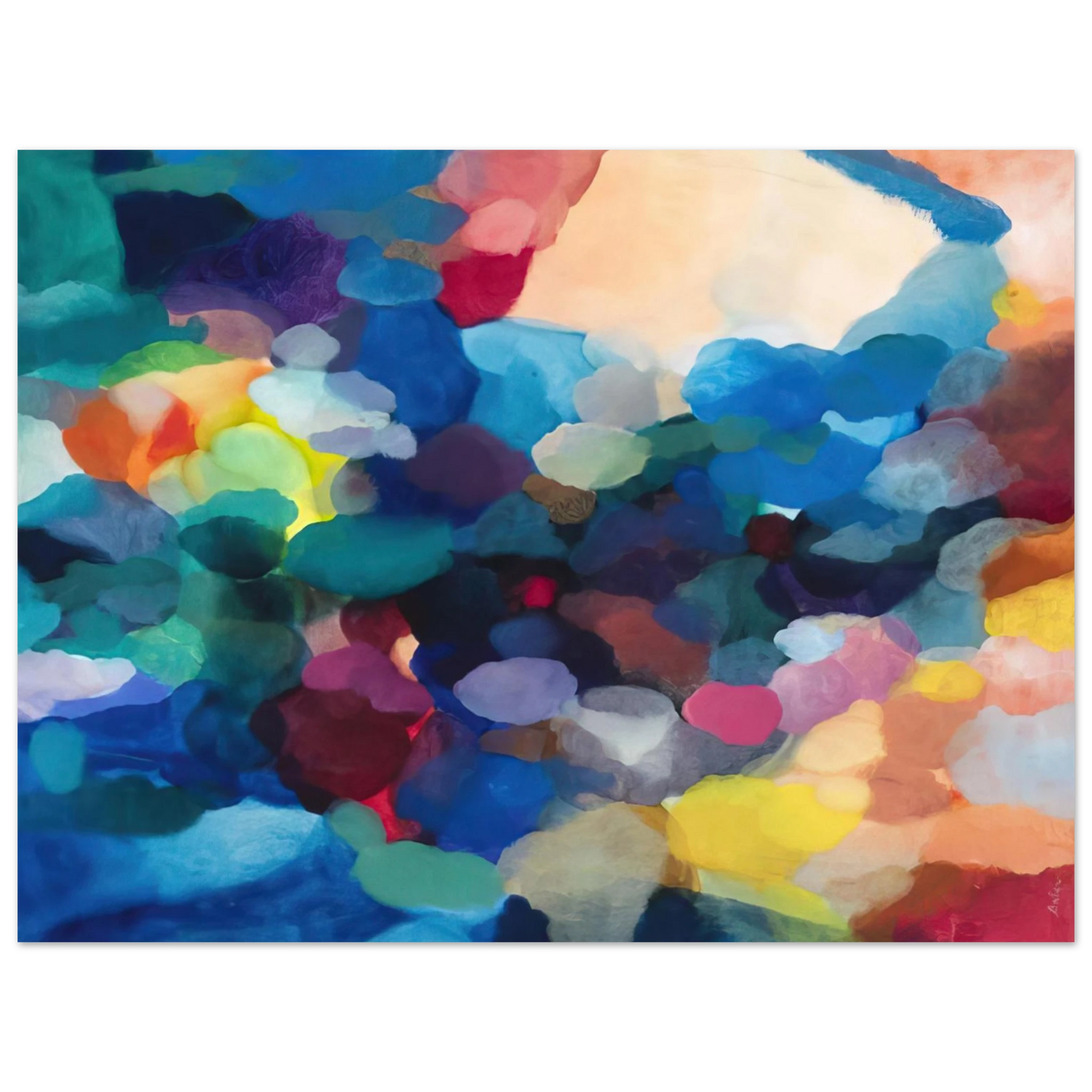 Alice Baber - Noble Numbers 75x100 cm / 30x40inches Fine Art Poster