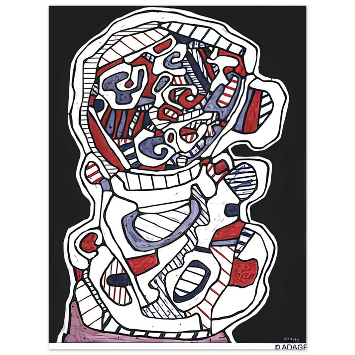 Jean Dubuffet - TEA VII 75x100 cm / 30x40inches Fine Art Poster