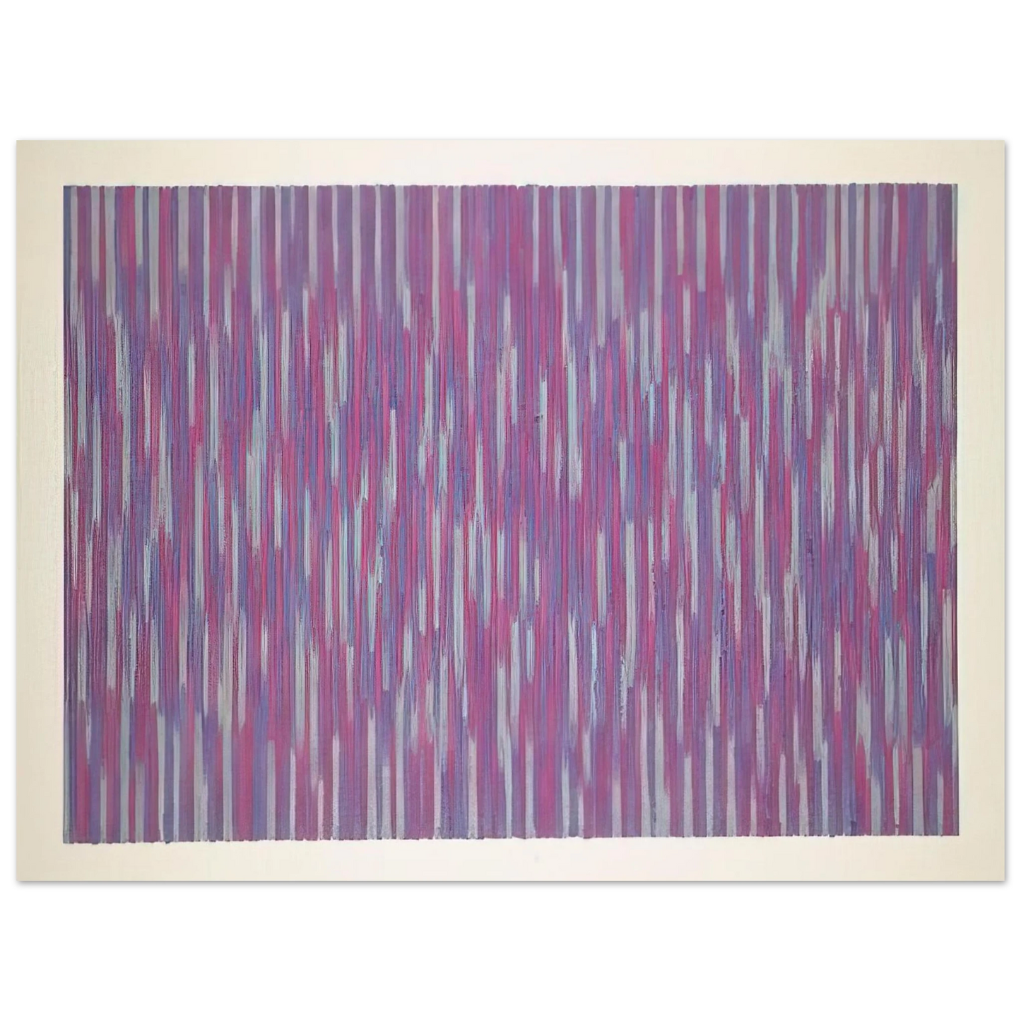 Gene Davis - Red Picnic - 1984 75x100 cm / 30x40inches Fine Art Poster