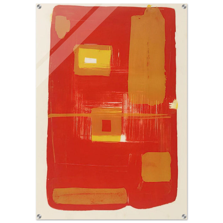 Red and Yellow Image - 1958 - Patrick Heron Acrylic Print - 70x100 cm / 28x40″ inches | Patrick Heron Wall Art | Patrick Heron Prints