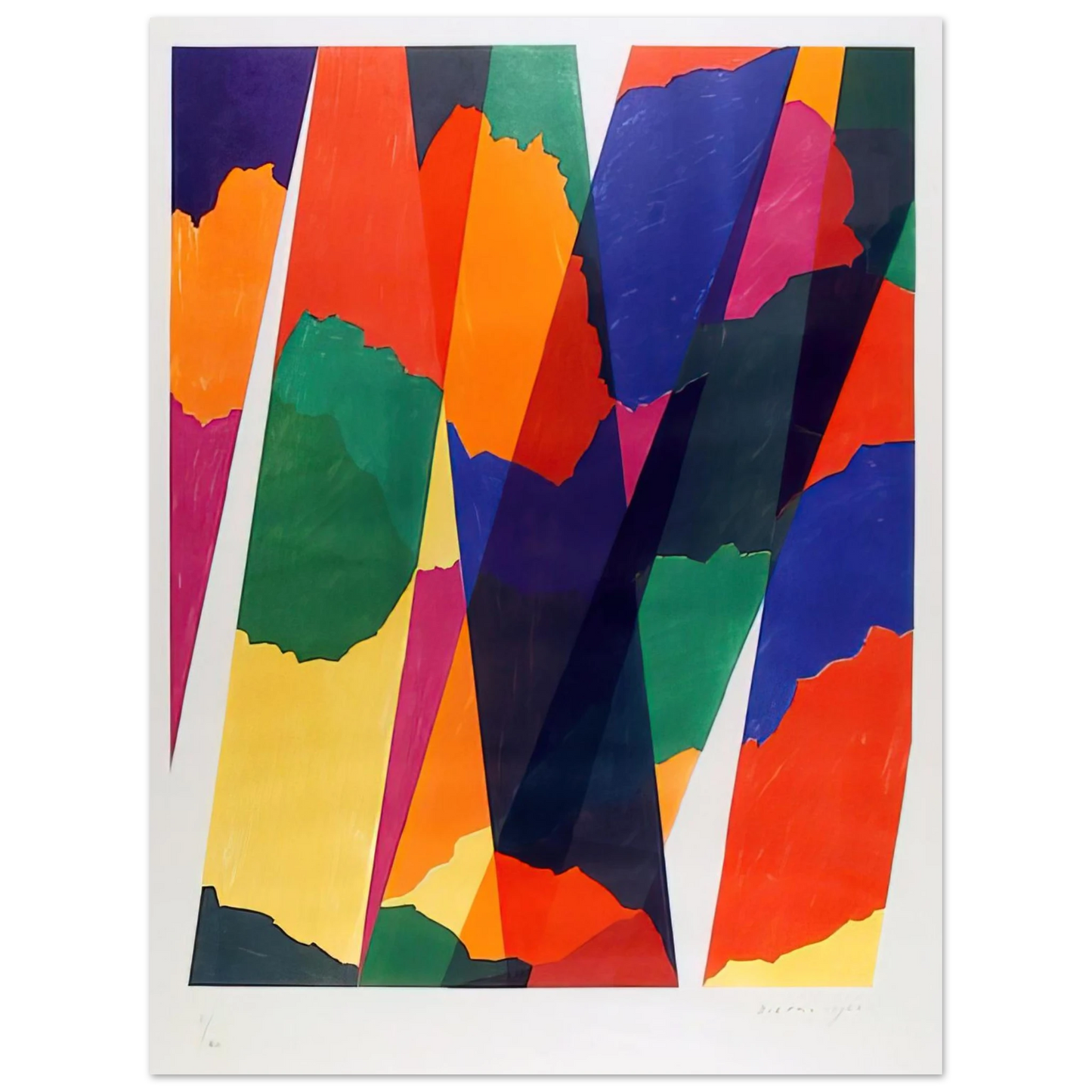 Piero Dorazio - Wait - Untitled XIX - 1968 75x100 cm / 30x40inches Fine Art Poster