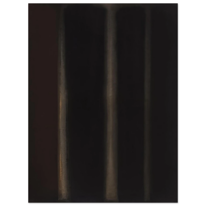Yun Hyong-keun - Umber Black - 1974 75x100 cm / 30x40inches Fine Art Poster