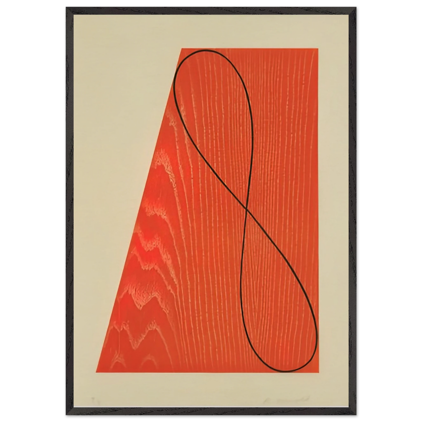 UNTITLED FROM SKOWHEGAN SUITE 1992 - Robert Mangold 70x100 cm / 28x40 inches Framed Art Print – Black Wooden Frame
