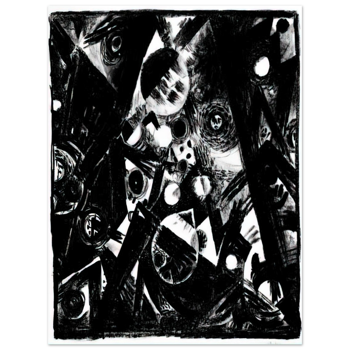 Johannes Itten - Komposition - 1919 75x100 cm / 30x40inches Fine Art Poster