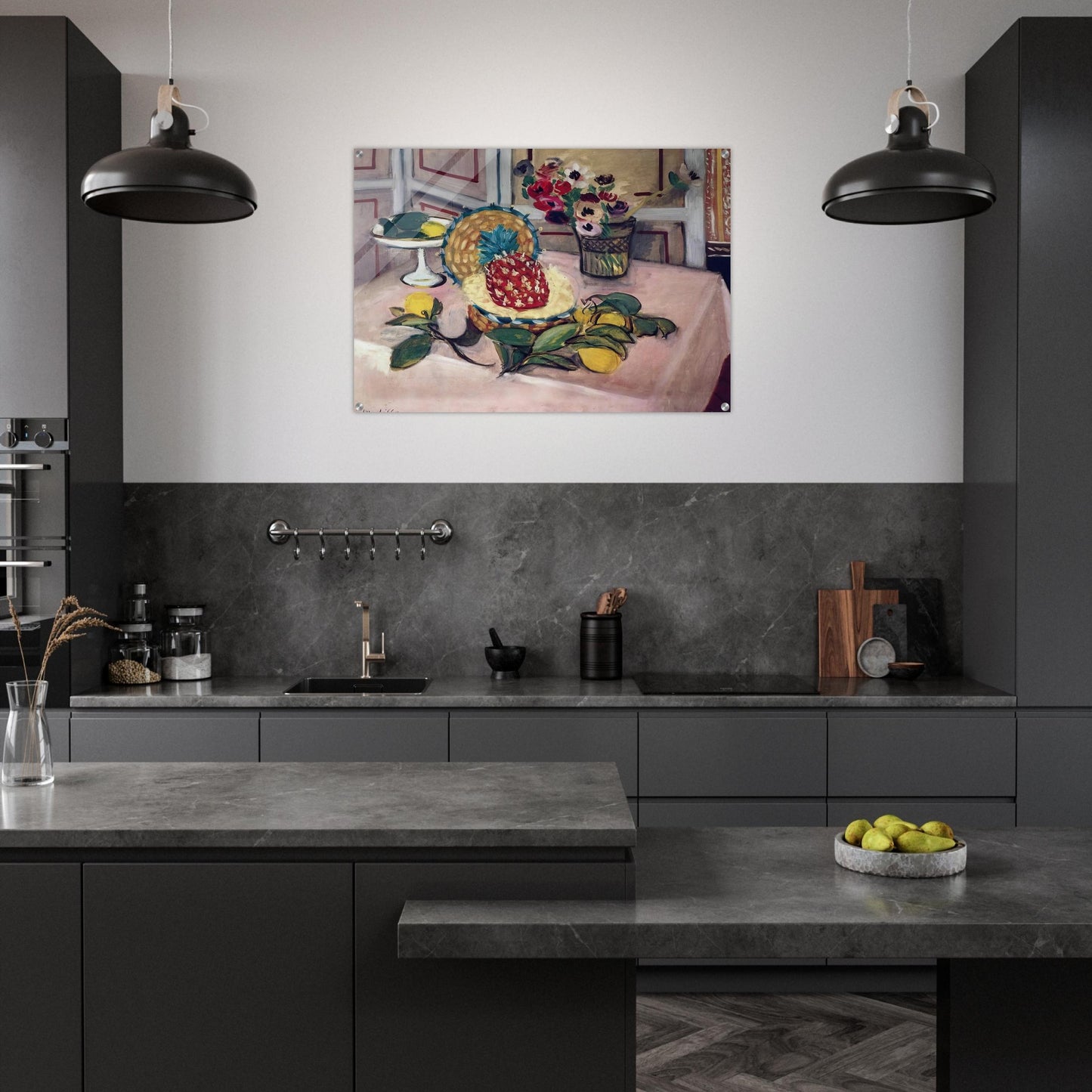 STILL LIFE WITH PINEAPPLES 1 - Henri Matisse Acrylic Print - 70x100 cm / 28x40″ inches