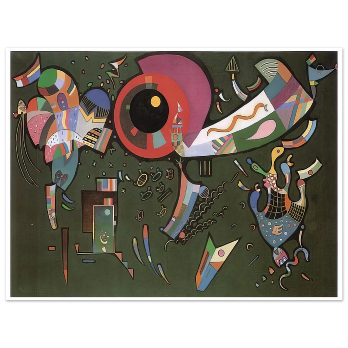 Wassily Kandinsky - AROUND THE CIRCLE 1940 75x100 cm / 30x40inches Fine Art Poster