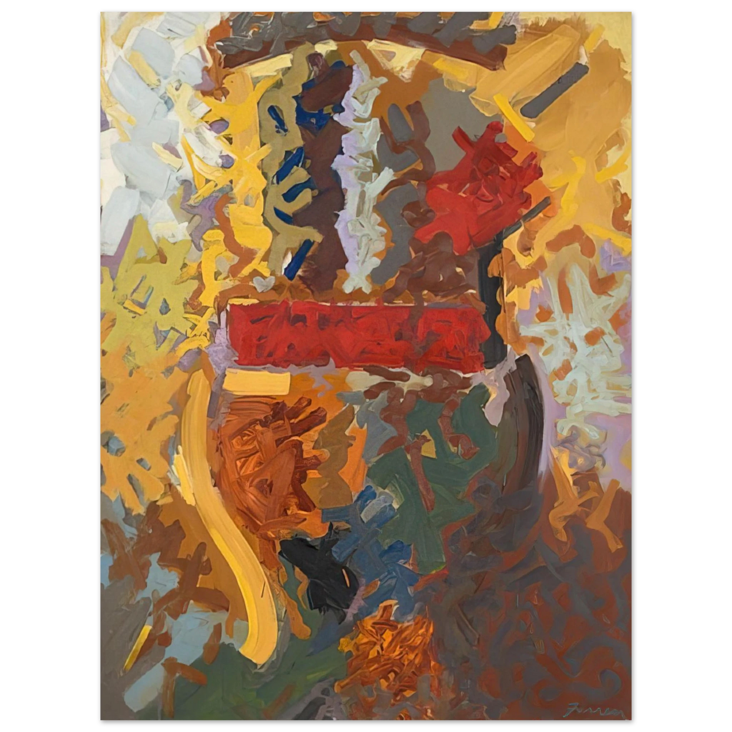 John Ferren - Navaho - 1958 75x100 cm / 30x40inches Fine Art Poster