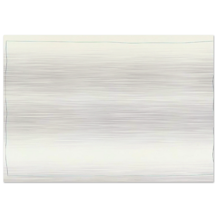 Bent Line Drawing - Robert Ryman Brushed Aluminum Print - 70x100 cm / 28x40 inches | Robert Ryman Aluminum Print | Robert Ryman Prints