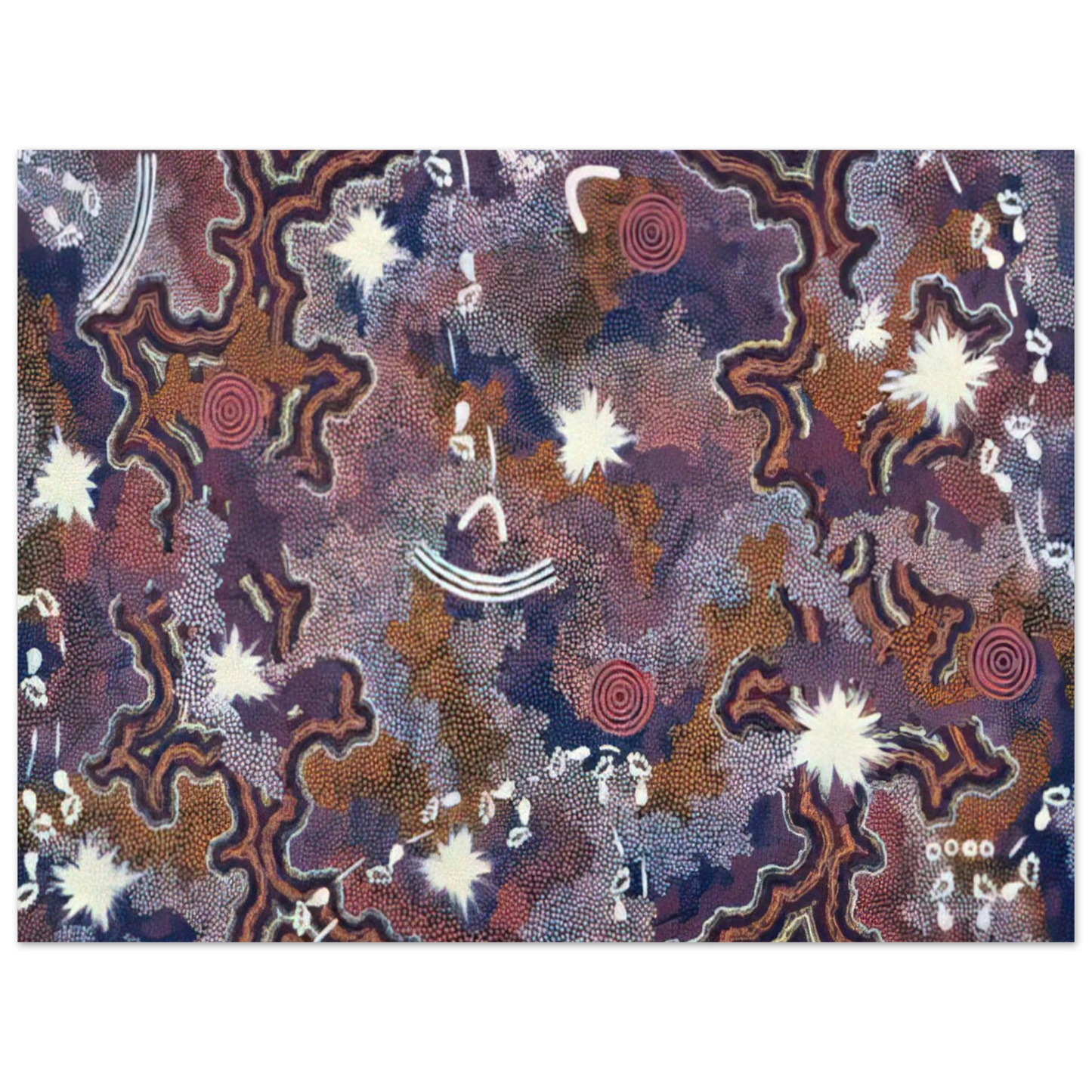 Clifford Possum Tjapaltjarri - Ngarlu - 1994 75x100 cm / 30x40inches Fine Art Poster